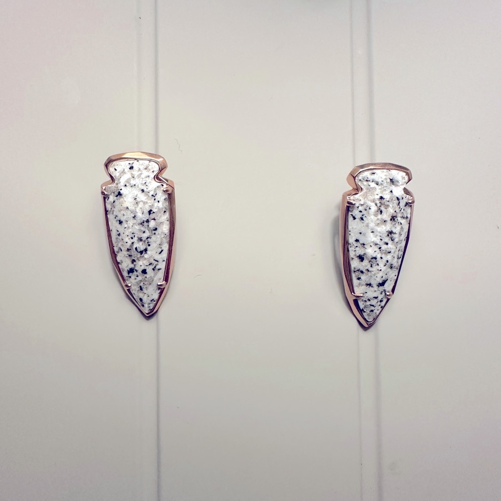 Kendra scott spotted jasper earrings